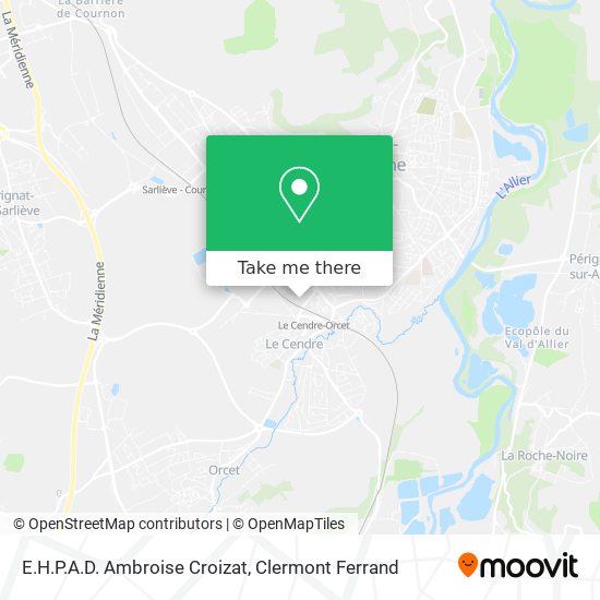 E.H.P.A.D. Ambroise Croizat map