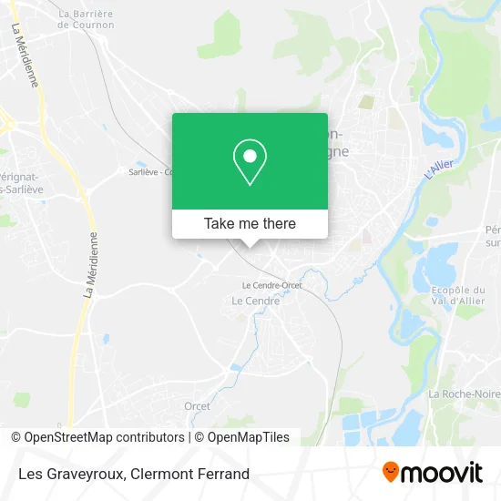Les Graveyroux map