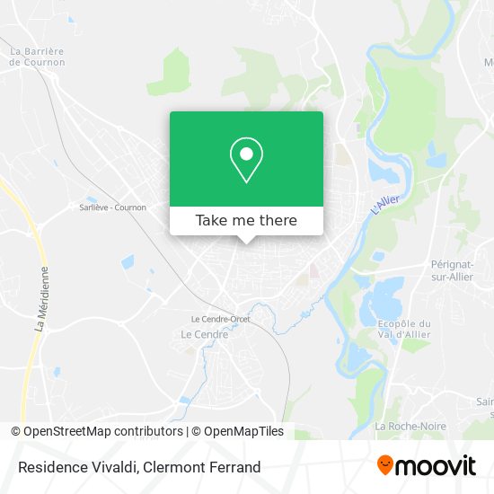 Residence Vivaldi map