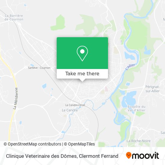 Clinique Veterinaire des Dômes map