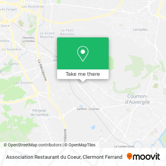 Association Restaurant du Coeur map
