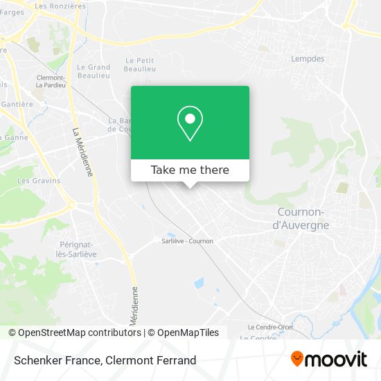 Schenker France map