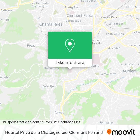 Hopital Prive de la Chataigneraie map