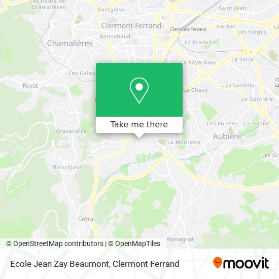 Ecole Jean Zay Beaumont map
