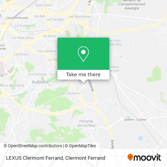 Mapa LEXUS Clermont-Ferrand