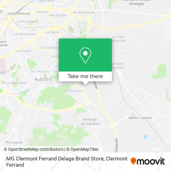 MG Clermont Ferrand Delage Brand Store map