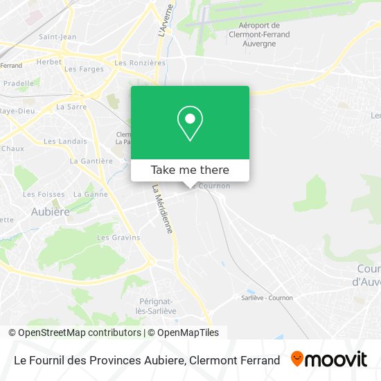 Le Fournil des Provinces Aubiere map