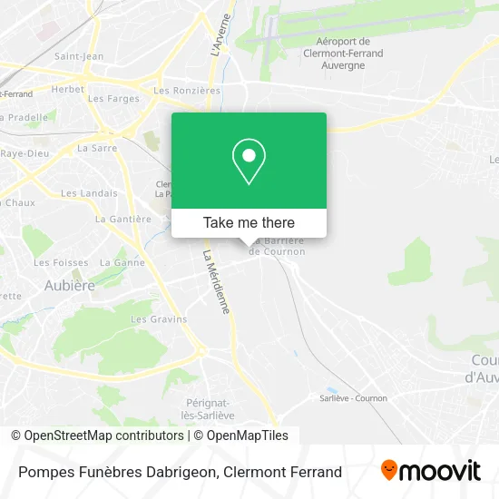 Pompes Funèbres Dabrigeon map