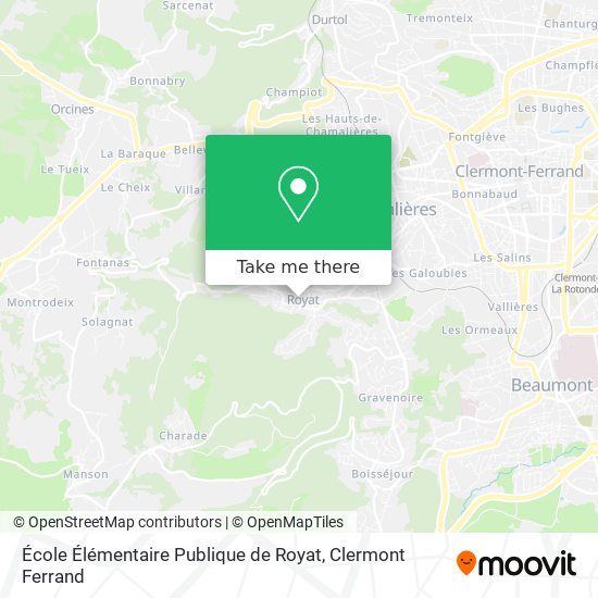 École Élémentaire Publique de Royat map