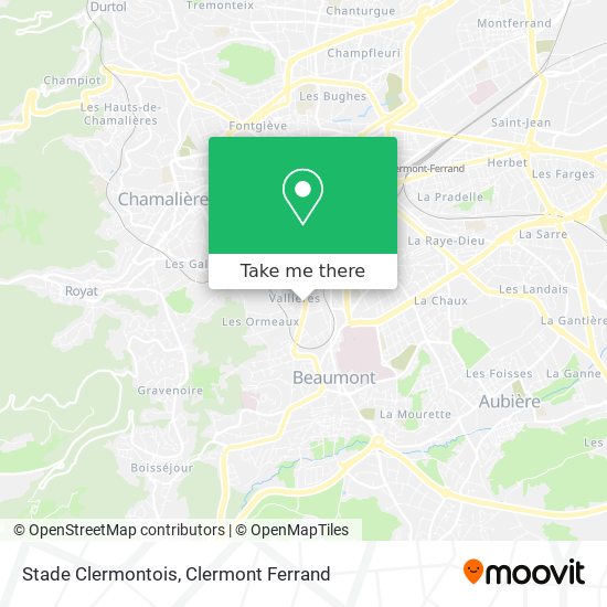 Stade Clermontois map