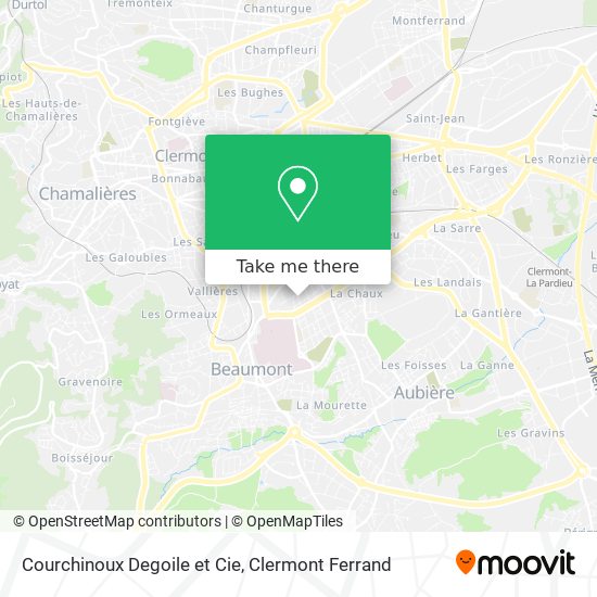 Courchinoux Degoile et Cie map