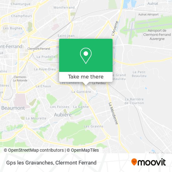 Gps les Gravanches map