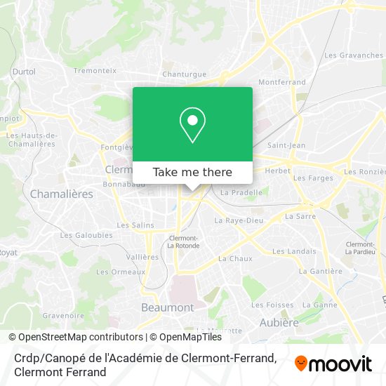 Crdp / Canopé de l'Académie de Clermont-Ferrand map