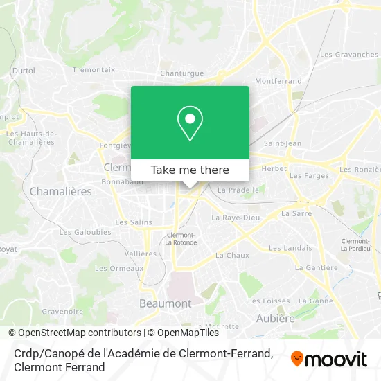 Crdp / Canopé de l'Académie de Clermont-Ferrand map