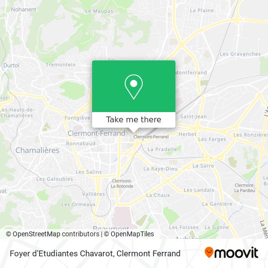 Foyer d'Etudiantes Chavarot map
