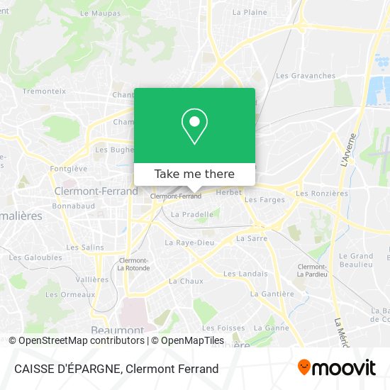 CAISSE D'ÉPARGNE map