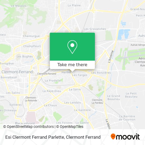 Esi Clermont Ferrand Parlette map