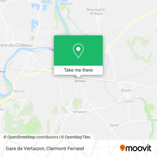 Gare de Vertaizon map