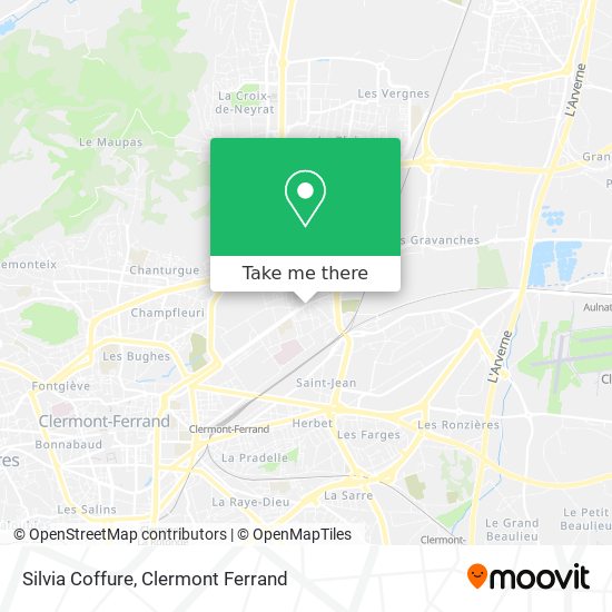 Silvia Coffure map