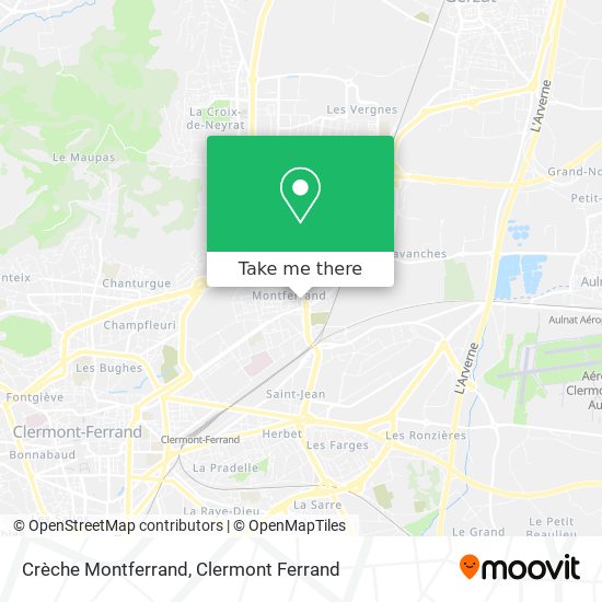 Crèche Montferrand map