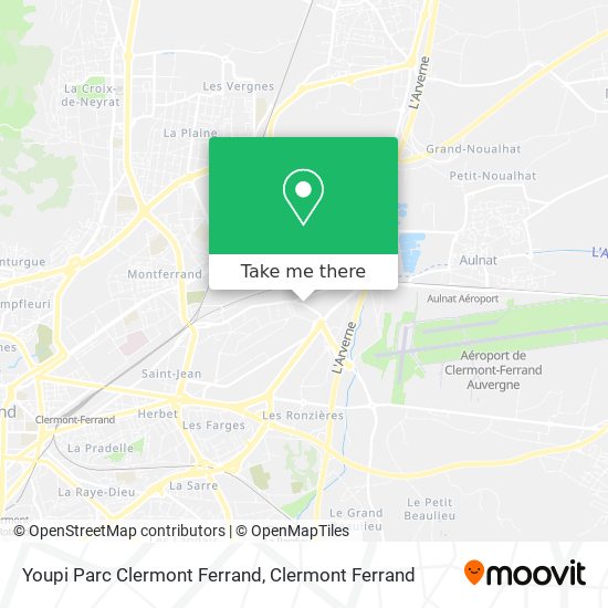 Mapa Youpi Parc Clermont Ferrand