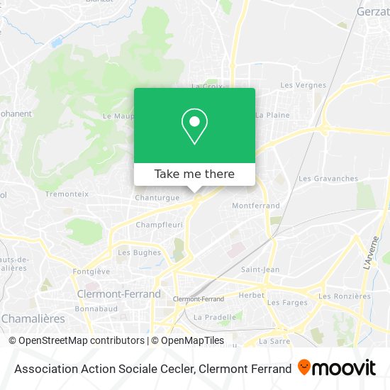 Mapa Association Action Sociale Cecler