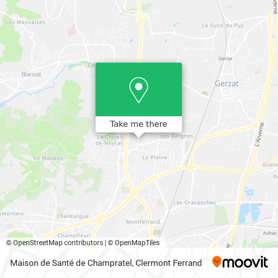 Maison de Santé de Champratel map