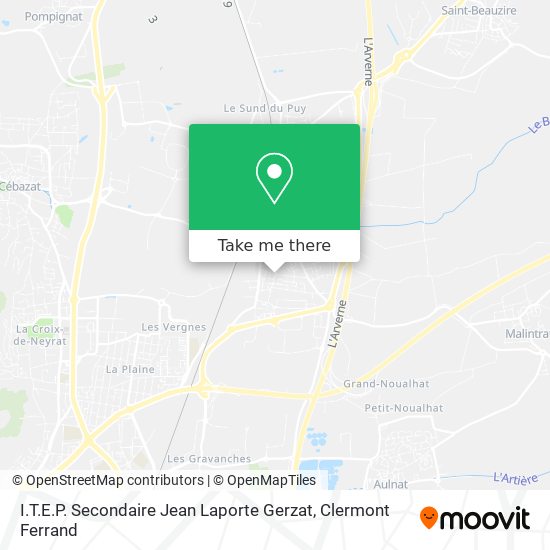 I.T.E.P. Secondaire Jean Laporte Gerzat map