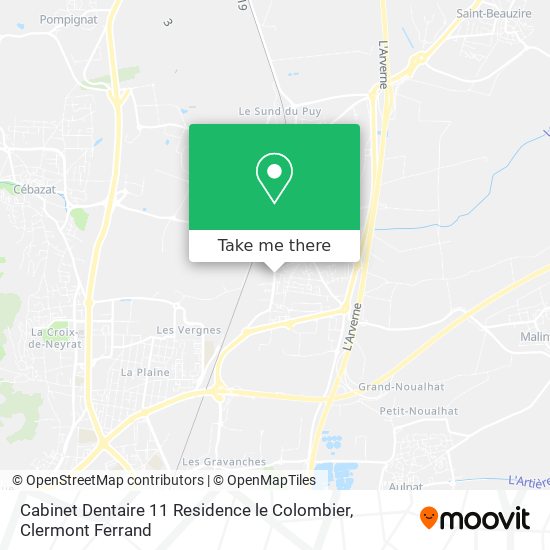 Cabinet Dentaire 11 Residence le Colombier map