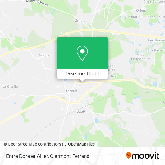 Entre Dore et Allier map