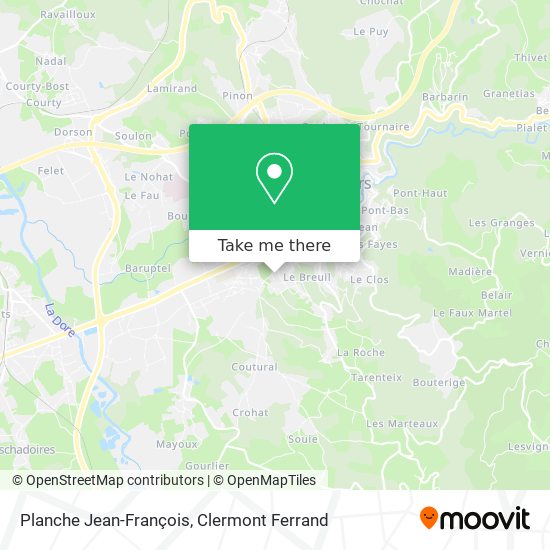 Planche Jean-François map