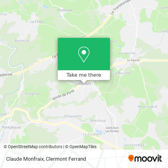 Mapa Claude Monfraix