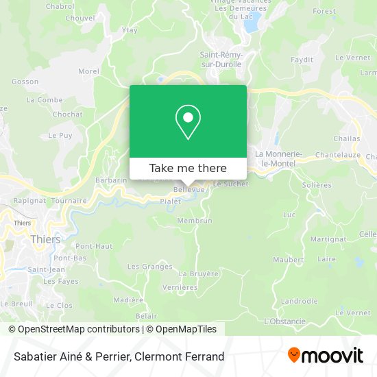 Sabatier Ainé & Perrier map