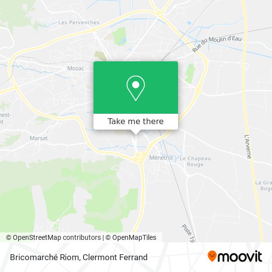 Bricomarché Riom map