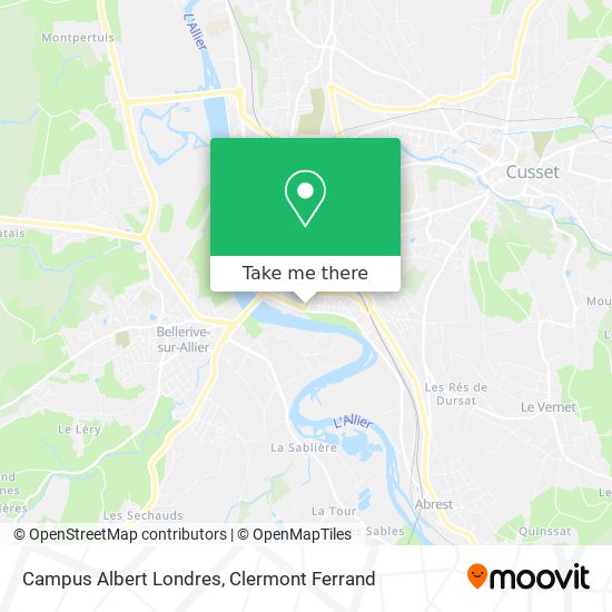 Campus Albert Londres map