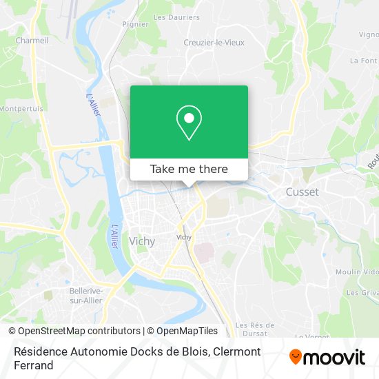 Résidence Autonomie Docks de Blois map