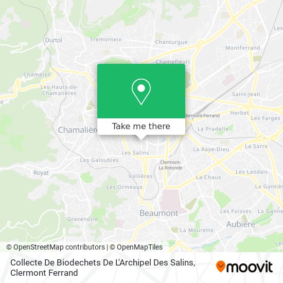 Collecte De Biodechets De L'Archipel Des Salins map