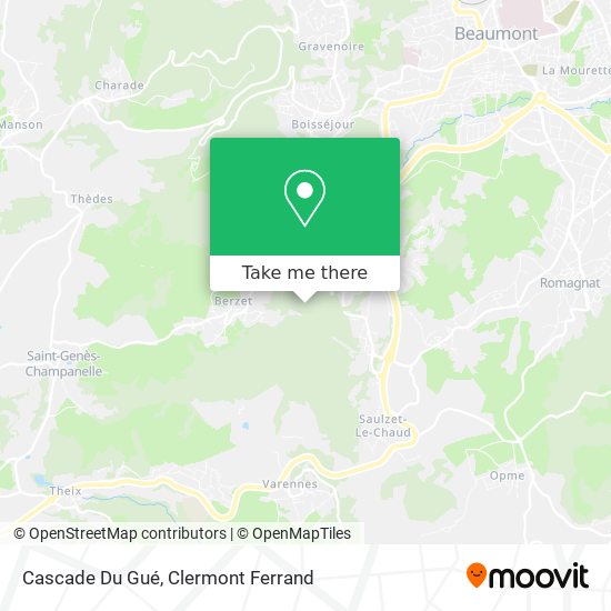Cascade Du Gué map