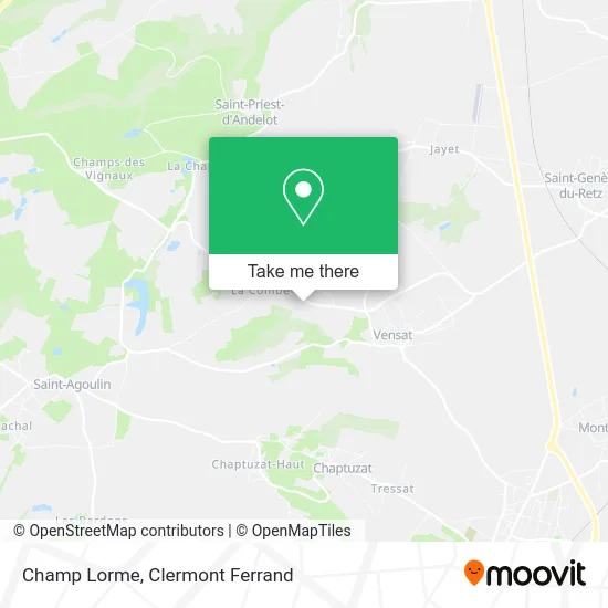Champ Lorme map