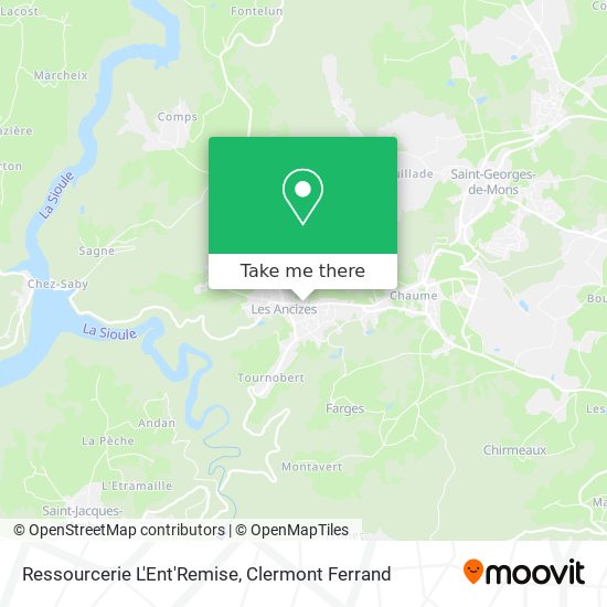 Ressourcerie L'Ent'Remise map