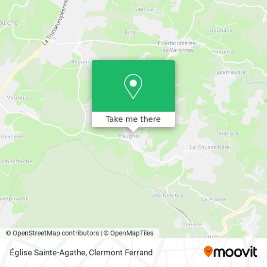 Église Sainte-Agathe map