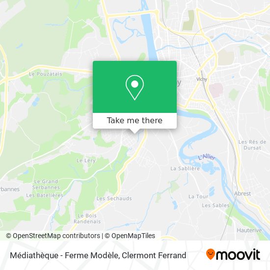 Médiathèque - Ferme Modèle map