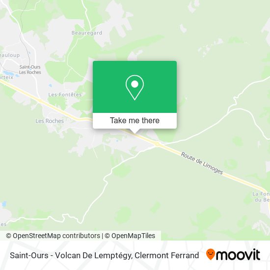 Saint-Ours - Volcan De Lemptégy map