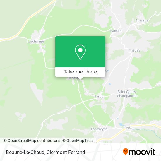 Beaune-Le-Chaud map