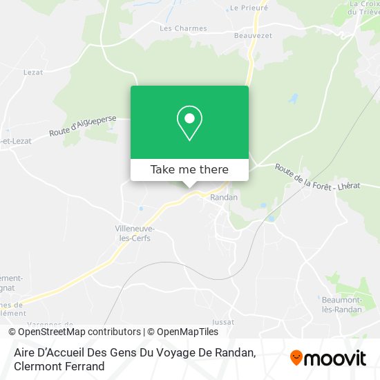 Aire D’Accueil Des Gens Du Voyage De Randan map