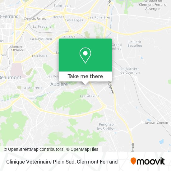 Clinique Vétérinaire Plein Sud map