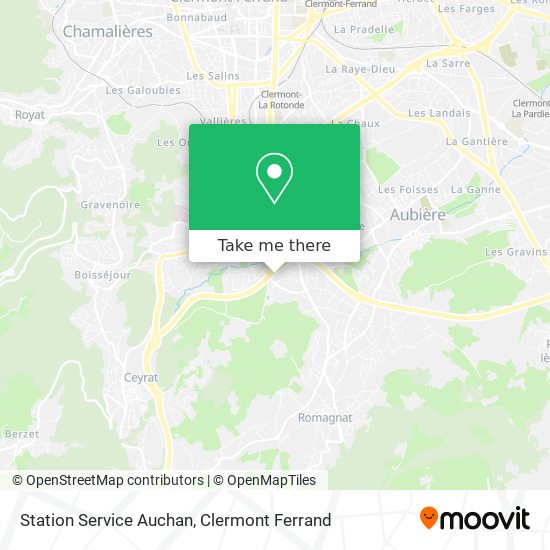 Station Service Auchan map