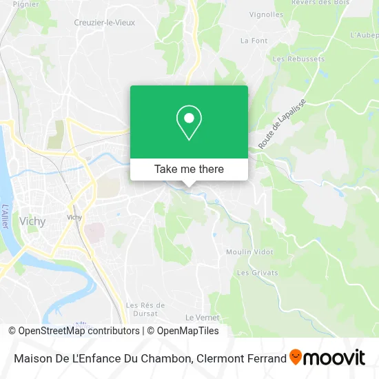 Maison De L'Enfance Du Chambon map