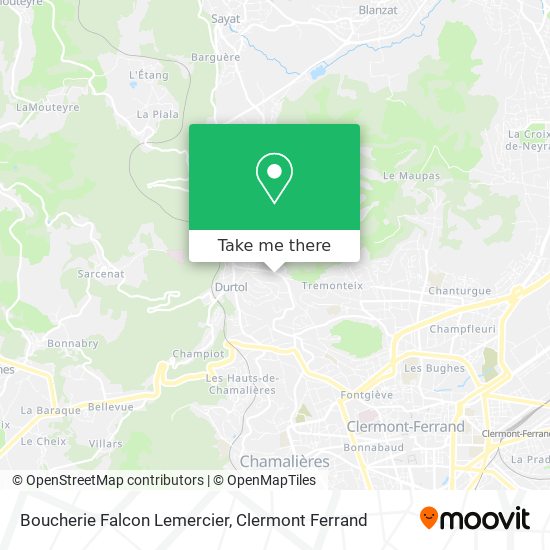 Boucherie Falcon Lemercier map