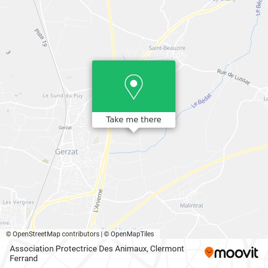 Association Protectrice Des Animaux map